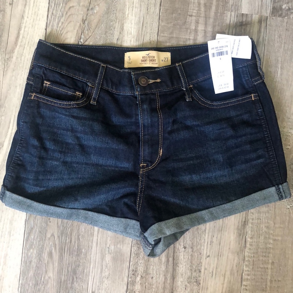 Hollister dark Jean shorts